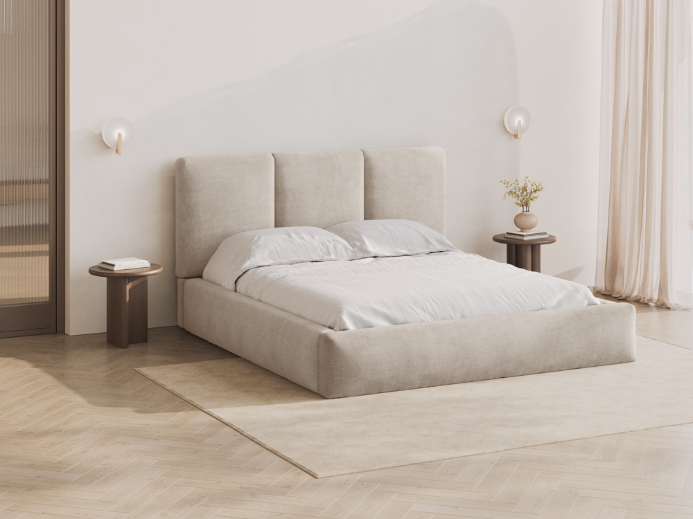 Maison Heritage Interieur Bona, storage bed with headboard