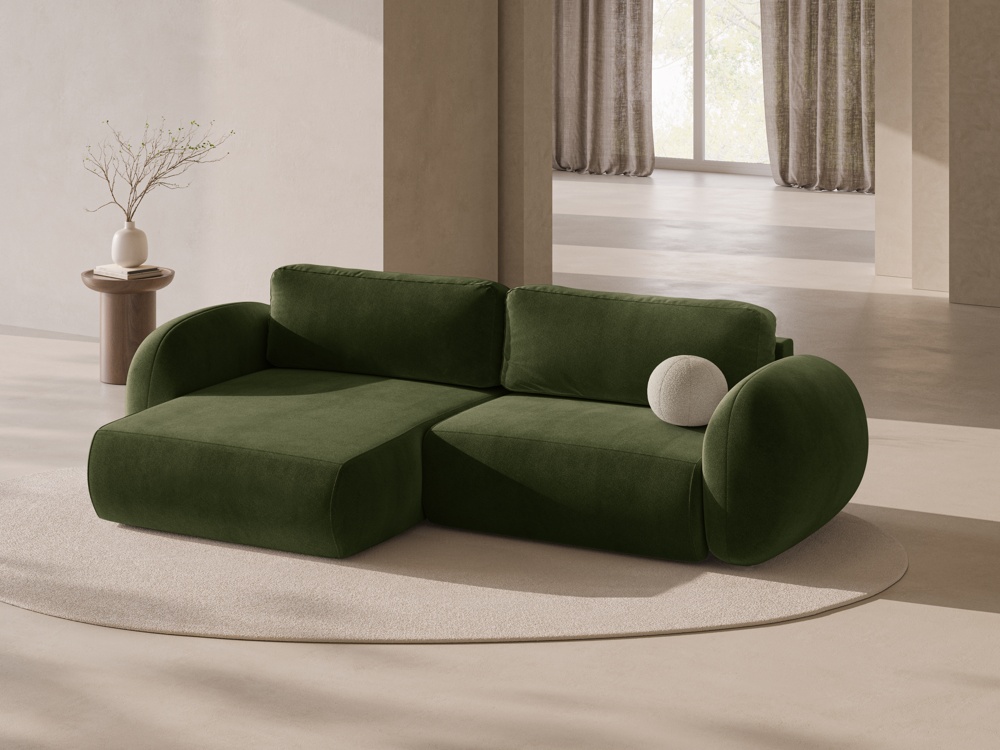 Maison Heritage Interieur Kora, reversible corner sofa with bed function and box 3 seats
