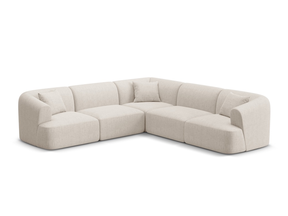 Maison Heritage Interieur Talia, modular symmetrical corner sofa 6 seats