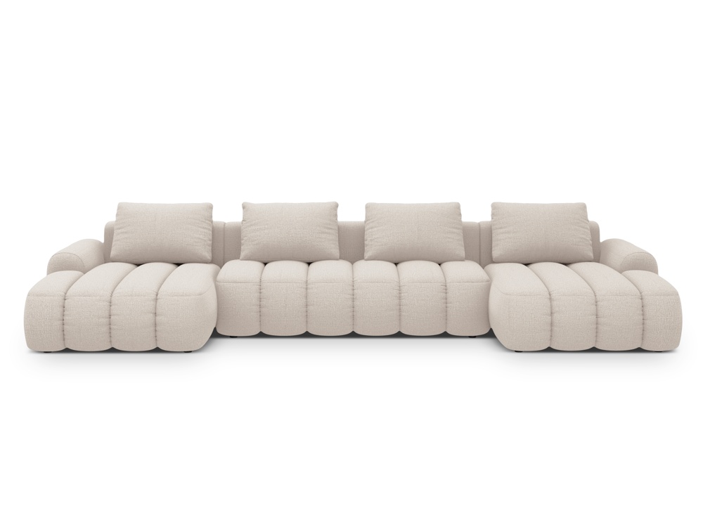 Maison Heritage Interieur Kimi, panoramic sofa with box and sleeping function 5 seats