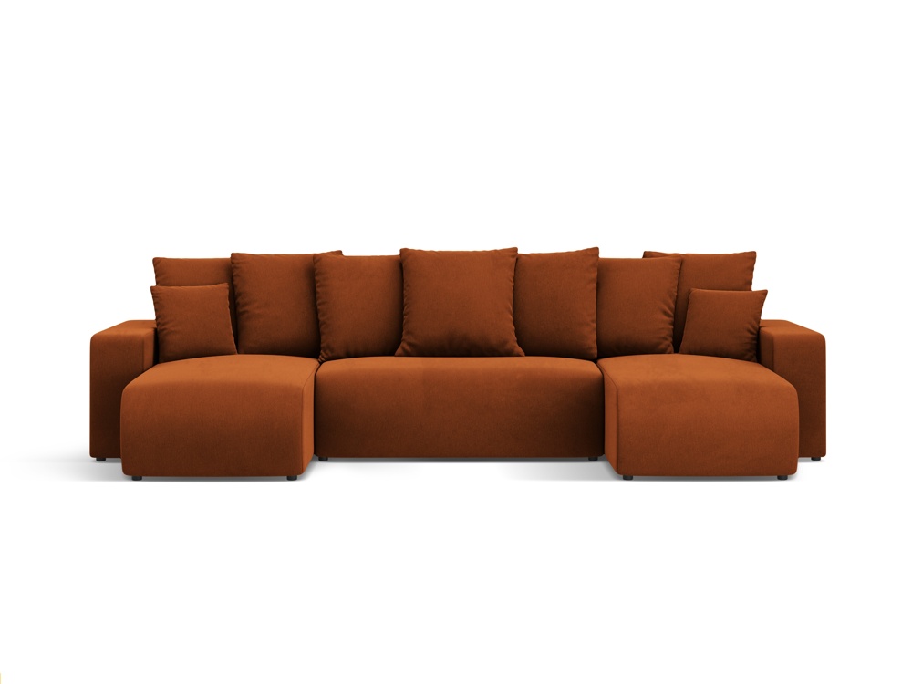 Maison Heritage Interieur Jini, panoramic sofa with box and sleeping function 5 seats