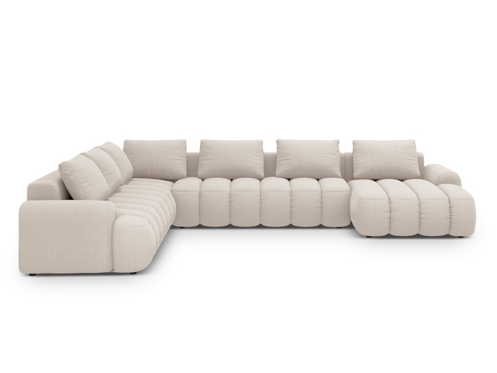Maison Heritage Interieur Kimi, panoramic sofa with box and sleeping function 6 seats