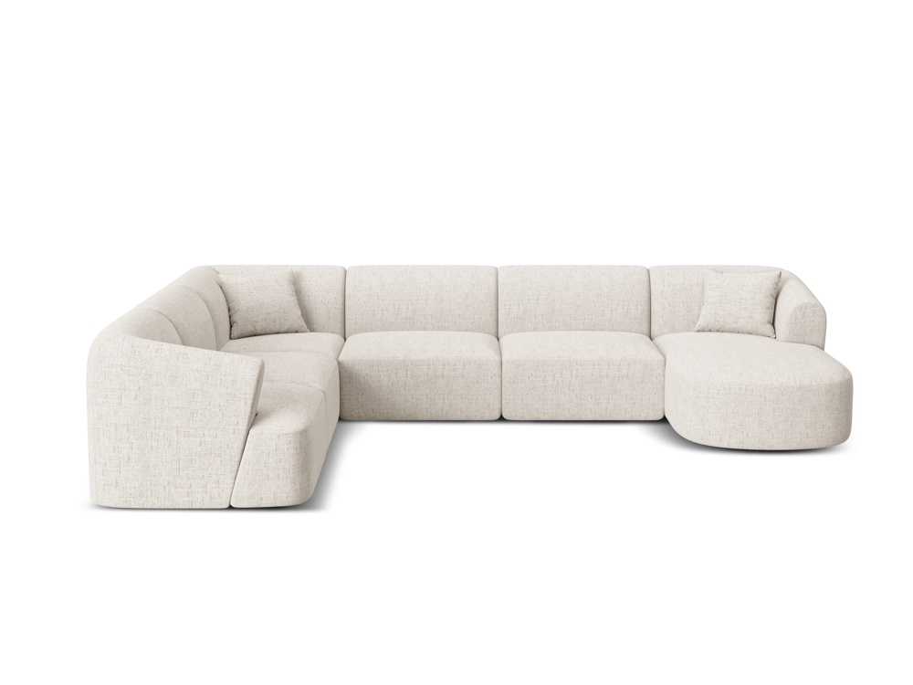 Maison Heritage Interieur Talia, panoramic corner sofa 7 seats